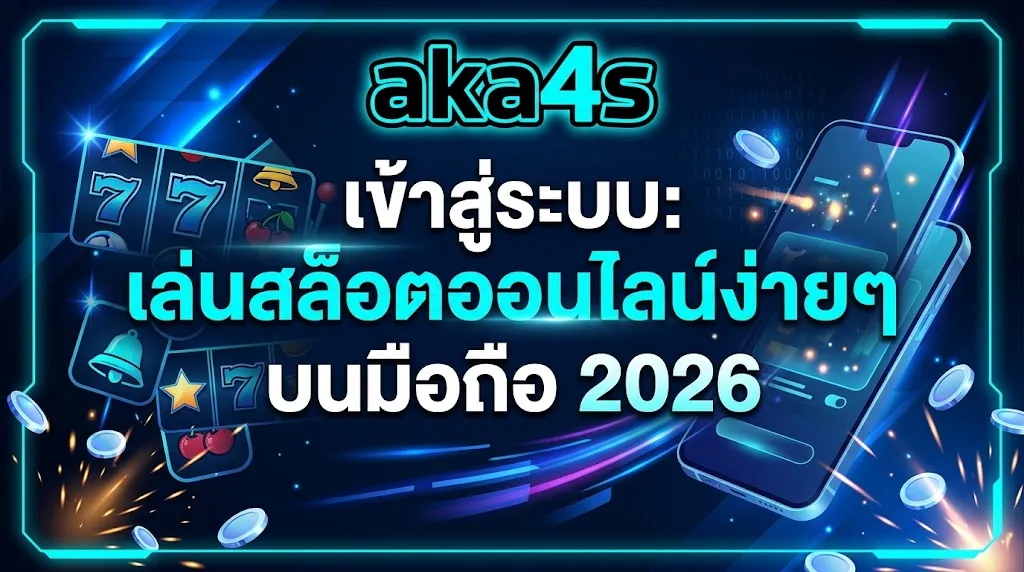 aka4s เข้าสู่ระบบ: เล่นสล็อตออนไลน์ง่ายๆ บนมือถือ 2026
